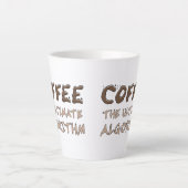 Kaffee Der ultimative Algorithmus Lustiger Program Milchtasse (Vorderseite)