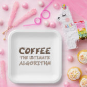 Kaffee Der ultimative Algorithmus Lustiger Program Pappteller (Party)
