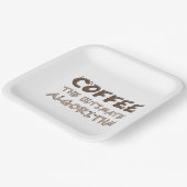 Kaffee Der ultimative Algorithmus Lustiger Program Pappteller (Gewinkelt)