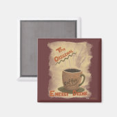 Kaffee - Der ursprüngliche Energiegetränk Magnet (Vorderseite/Rückseite)