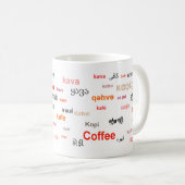 Kaffee der WeltTasse (im Rot) Kaffeetasse (VorderseiteRechts)