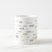 Kaffee der WeltTasse (in den orange Herbst-Farben) Kaffeetasse (Mittel)