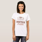 Kaffee der Wodka des Morgens T-Shirt (Vorne ganz)