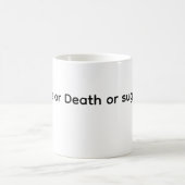 Kaffee des Todes oder Zucker Kaffeetasse (Mittel)