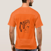 Kaffee-Design-T-Shirts T-Shirt (Rückseite)
