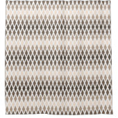 Kaffee Diamond Ombre Duschvorhang (Vorderseite)