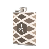 Kaffee Diamond Ombre Monogram Flachmann (Links)