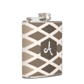 Kaffee Diamond Ombre Monogram Flachmann (Rechts)