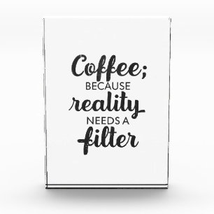Kaffee: Die Realität braucht einen Filter - Typogr Fotoblock