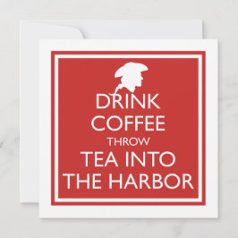 KAFFEE, DIE TEE IN DAS HARBOR-Party FÜHREN Einladung