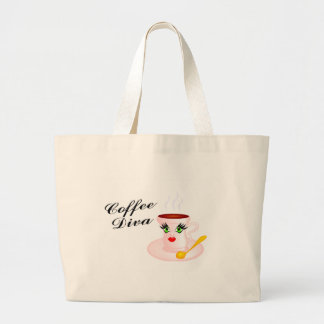 Kaffee Diva Jumbo Stoffbeutel