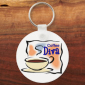 Kaffee Diva Schlüsselanhänger (Vorderseite)