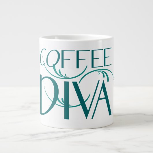 Kaffee-Diva-Tunnel-bohrwagenTasse Jumbo-Tasse (Vorderseite)