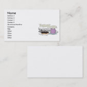 Kaffee-Donut am Morgen und Zeitungspapier-Design Visitenkarte (Vorne/Hinten)