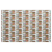 Kaffee-Donut-Lieblingsgewebe Stoff (Fat Quarter (45,7 x 55,9 cm))