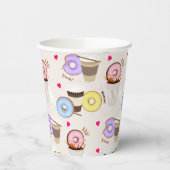 Kaffee Donut Pappbecher (Links)