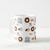 Kaffee Donuts Tasse Happy Geburtstag Tasse (Vorderseite Links)