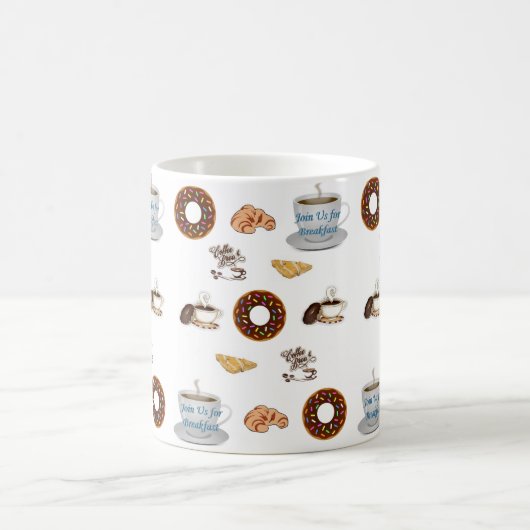 Kaffee Donuts Tasse Happy Geburtstag Tasse (Mittel)