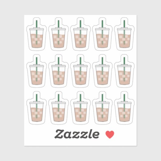 Kaffee Doodle Cups Kaffeeliebhaber Bujo Planner Aufkleber (Blatt)