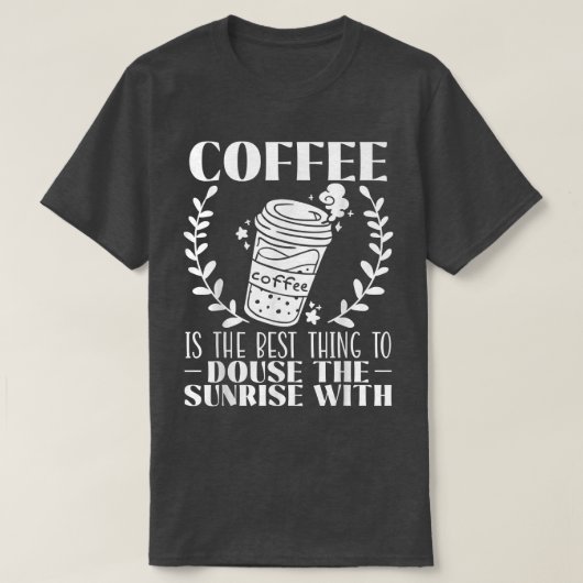 Kaffee Drink Espresso Cappucino Kaffee T-Shirt (Design vorne)