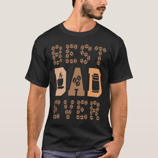 Kaffee Drinker Koffeine Vaterschaft Bester Vater j T-Shirt (Vorderseite)