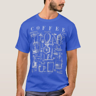 Kaffee Drinker Lover Koffein Addict Vintag Paten T-Shirt