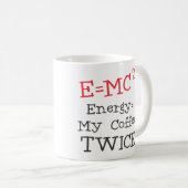 Kaffee E=MC2 Kaffeetasse (VorderseiteRechts)