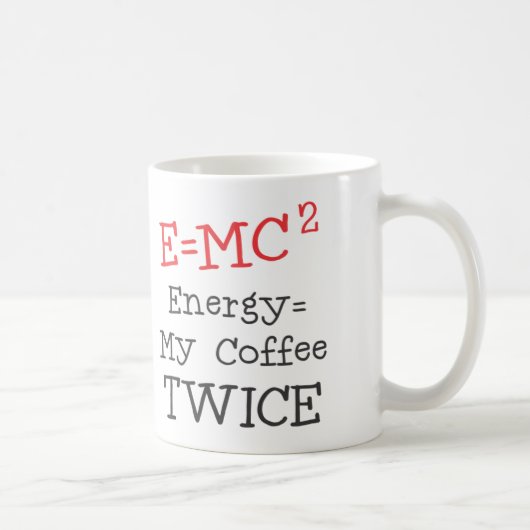 Kaffee E=MC2 Kaffeetasse (Rechts)