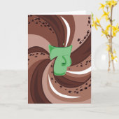 Kaffee-Eile-Karte Karte (Gelbe Blume)