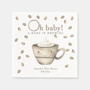Kaffee Ein Baby braut Baby Shower Serviette