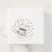 Kaffee Ein Baby braut Babydusche Geschenkanhänger (Beispiel)