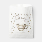 Kaffee Ein Baby braut Babydusche Geschenktütchen (Vorderseite)