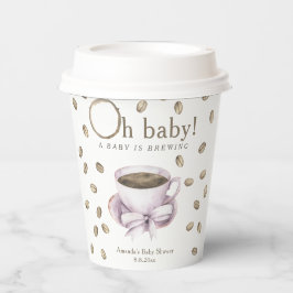 Kaffee Ein Baby braut Babydusche Pappbecher