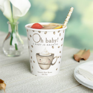 Kaffee Ein Baby braut Babydusche Pappbecher