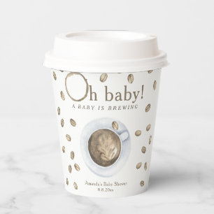 Kaffee Ein Baby braut Babydusche Pappbecher