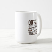 "Kaffee: Ein Begleiter" Kaffeetasse (VorderseiteRechts)