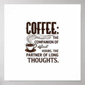 "Kaffee: Ein Begleiter" Poster (Vorne)