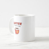 Kaffee ein Schluck in einer Tasse Kaffee Lover Ges (Vorderseite Links)