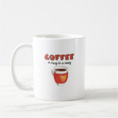 Kaffee ein Schluck in einer Tasse Kaffee Lover Ges (Links)