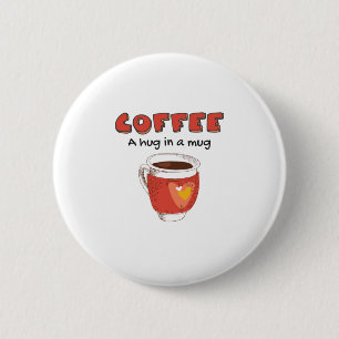 Kaffee ein Schluck in einer Tasse Kaffee Lover Ges Button