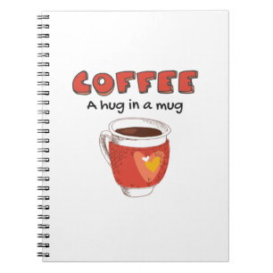 Kaffee ein Schluck in einer Tasse Kaffee Lover Ges Notizblock