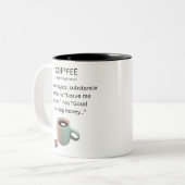 Kaffee Eine magische Substanz Zweifarbige Tasse (Vorderseite Links)