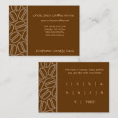 Kaffee-Einkaufs- und Lochkarten Treuekarte (Vorne/Hinten)