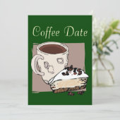 Kaffee Einladung (Stehend Vorderseite)