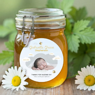 Kaffee-Einladung zur Babyparty Runder Aufkleber