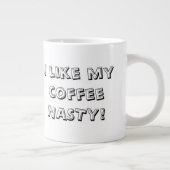 Kaffee-eklige große ExtraTasse Jumbo-Tasse (Rechts)