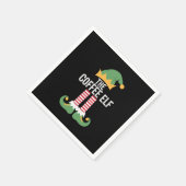 Kaffee Elf Familie Matching Group Weihnachten Serviette (Ecke)