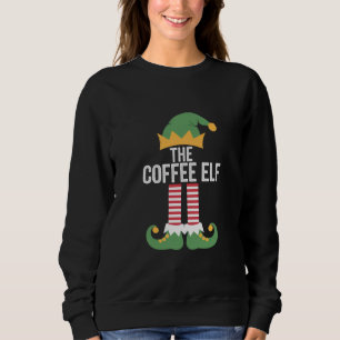 Kaffee Elf Familie Matching Group Weihnachten Sweatshirt