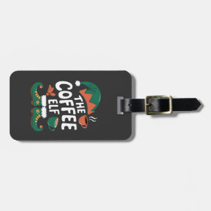 Kaffee-Elf Weihnachten Lustig Koffein Weihnachten Gepäckanhänger