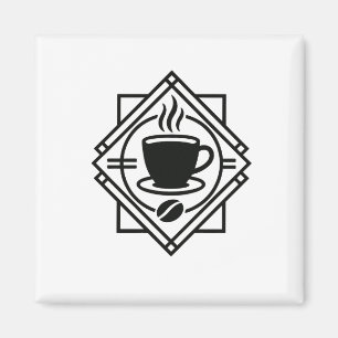 Kaffee-Emblem-Magnet Magnet